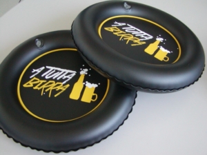 Fresbee gonfiabile, gadget personalizzato in PVC elettrosaldato