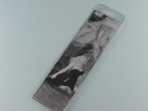 Bookmark holder bag in hf welded PVC