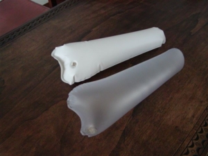 Inflatable items for boots, in HF welded PVC