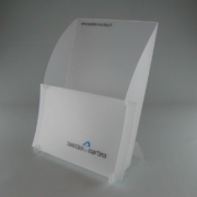 Leaflet and folding holder in die-cut PPL, customizable